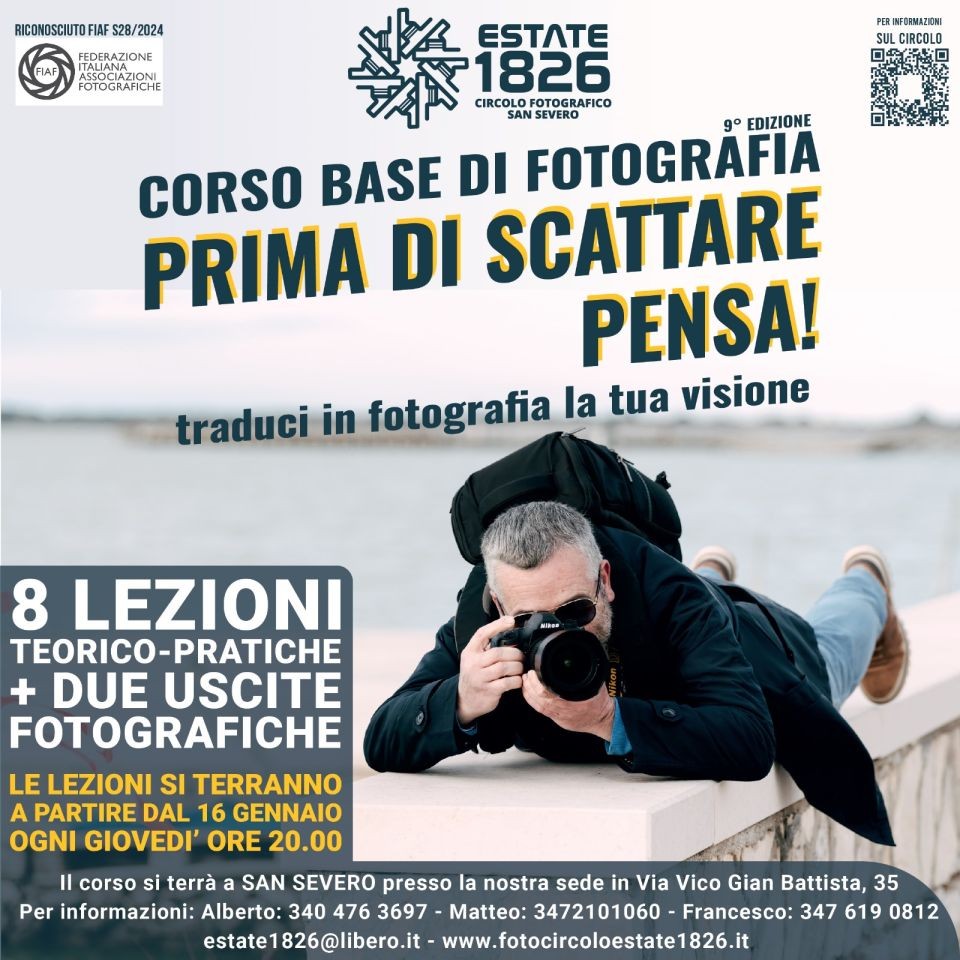 Corso base di fotografia