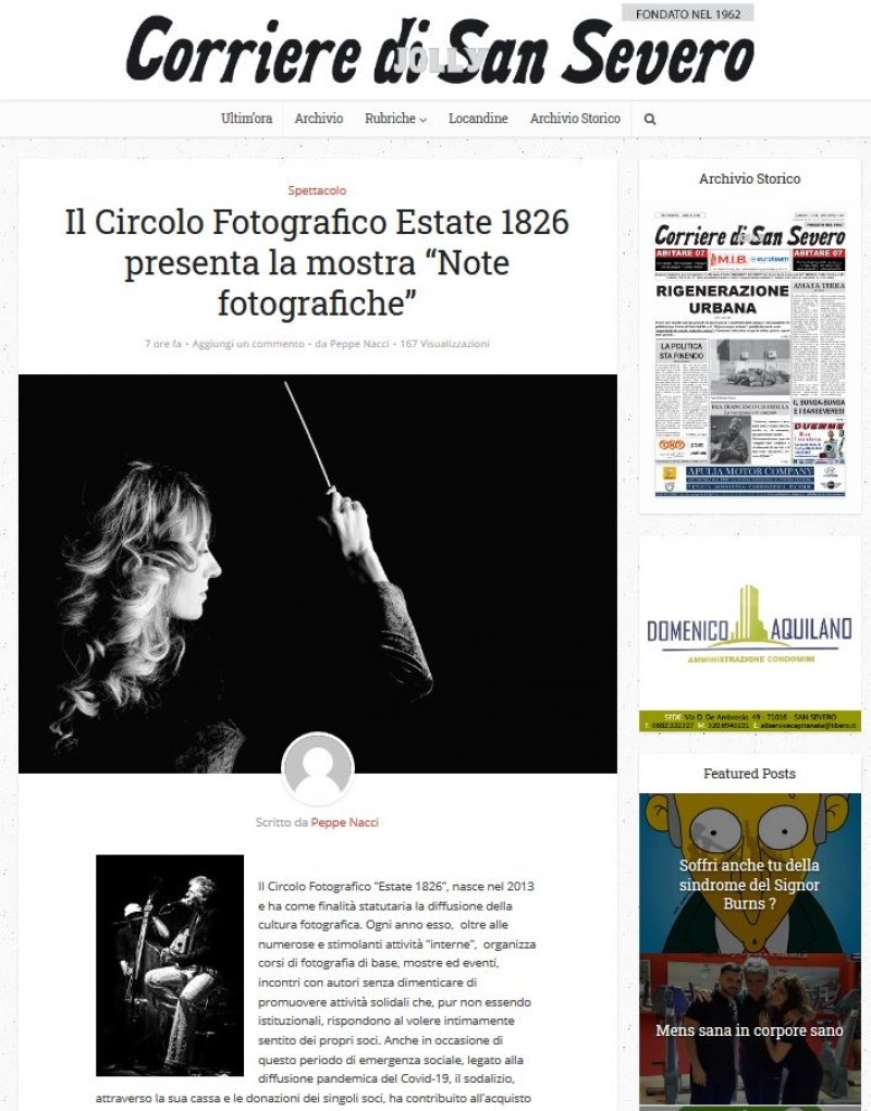 Corriere Di San Severo Note fotografiche