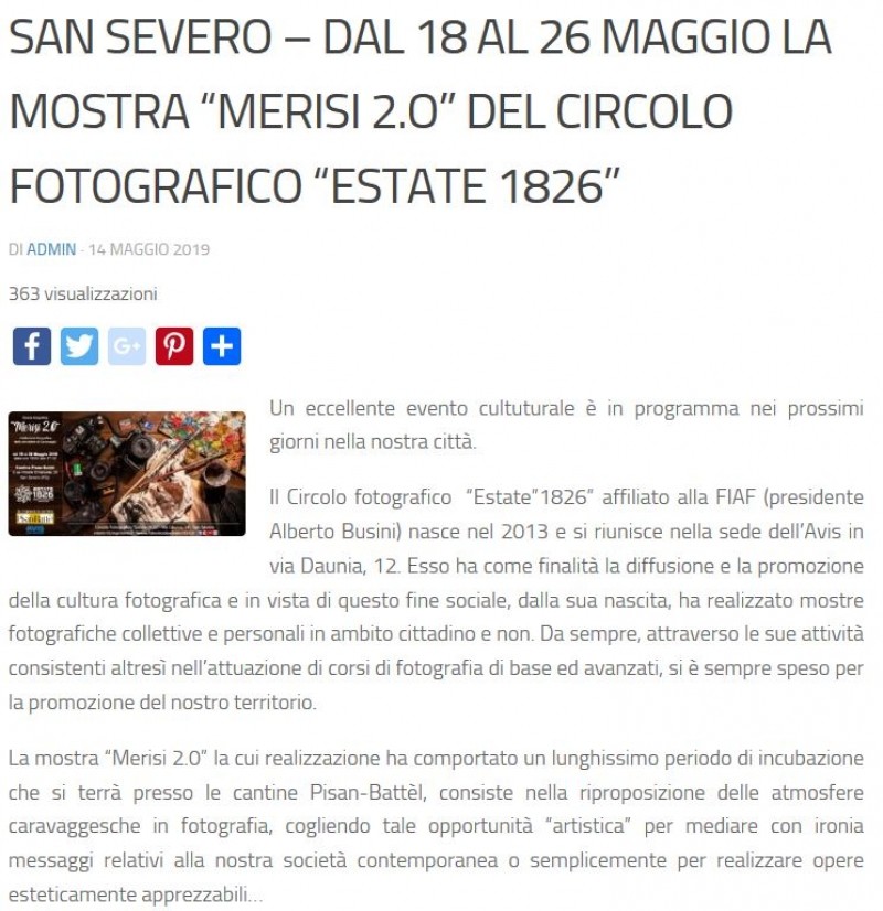 La voce di San Severo - Merisi 2.0